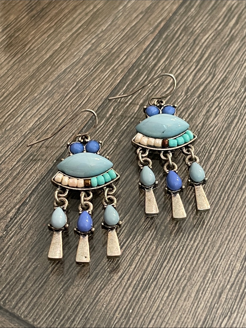 Vintage Style Bohemian Beaded Chandelier Earrings